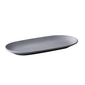 PLANCHE OVALE DIM. 30X15CM. TINTO GRIS MAT Q AUTHENTIQUE
