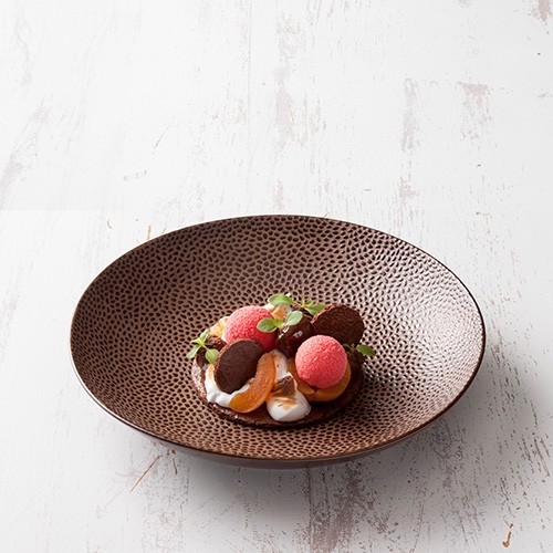 PLATE DIAM. 27.7CM. LEOPARD Q AUTHENTIC