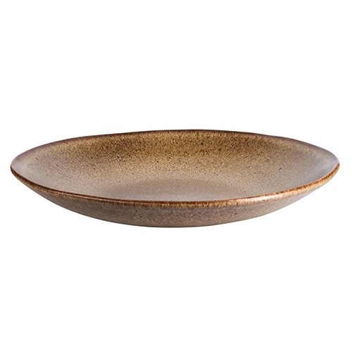 COUPE-TELLER DURCHM. 26,5 cm. STEINBRAUN Q AUTHENTISCH