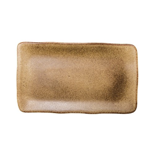 Bord rechthoekig afm. 27,5x15,5cm. Stonebrown Q Authentic