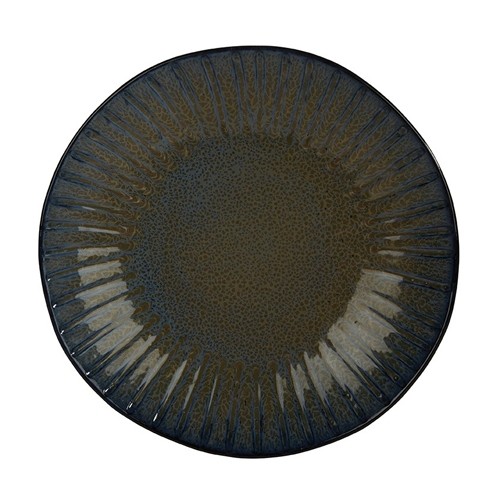 COUPE-TELLER DURCHM. 26,5 cm. STEINBLAU Q AUTHENTISCH