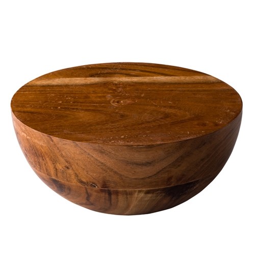 HALBKUGEL L DURCHM. 16CM. HGT. 7,4 cm. FORMEN EICHENHOLZ Q AUTHENTISCH