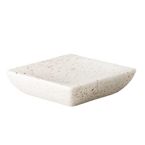 PLATEAU CARRÉ L DIM. 14,4X14,4CM. HGT. 4CM. FORMES BLANC Q AUTHENTIQUE