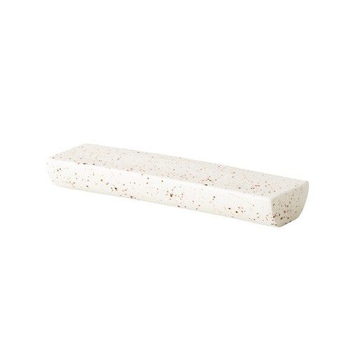 PLATEAU RECTANGULAIRE L DIM. 21,4X6,4CM. HGT. 3,8 cm. FORMES BLANC Q AUTHENTIQUE
