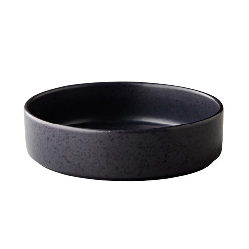 Bord diep Stapelbaar diam. 18cm. hgt. 5cm. ShApes zwart Q Authentic