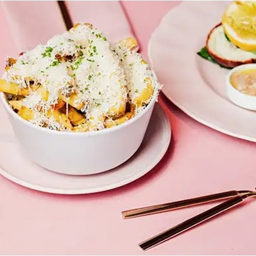 Bord diam. 28cm. Blossom wit Q Authentic