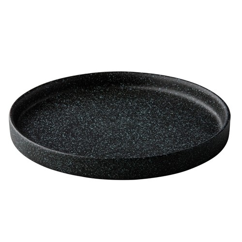 PLATE UPSTANDING DIAM. 22CM. BRISTOL BLACK Q AUTHENTIC