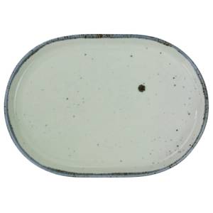 Bord ovaal afm. 34x23cm. Moods hopeful kleur groen Nova