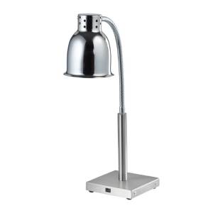 WÄRMELEUCHTE MIT GRUNDPLATTE EDELSTAHL ABM. 20X20X70CM. 230V/250W SCHOLL