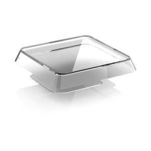 ABDECKUNG CIRCULBOX C400T ABM. 156X156X24,5MM TRANSPARENTES POLYPROPYLEN, KARTON MIT 100 STÜCK