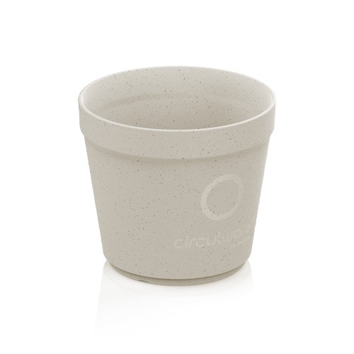 TASSE À BOIRE CIRCULCUP 200ML. POLYPROPYLENE GRAPHITE BEIGE BOITE DE 304 PIÈCES