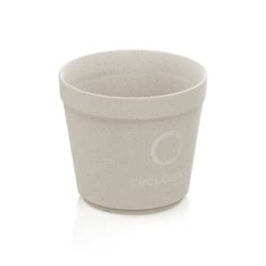 TASSE À BOIRE CIRCULCUP 200ML. POLYPROPYLENE GRAPHITE BEIGE BOITE DE 304 PIÈCES