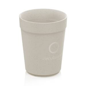 Drinkbeker CirculCup 300ml. Beige Graphite polypropyleen doos á 192 stuks