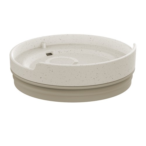 COUVERCLE V/TASSE CIRCULCUP SIPPY DIAM. 80MM. POLYPROPYLENE GRAPHITE BEIGE BOITE DE 72 PIÈCES