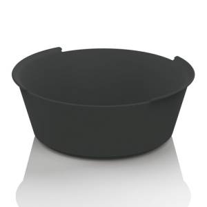 CIRCULBOWL CB1200 AFM. 183X183X68,5MM. INH. 1200 ml. SCHWARZE POLYPROPYLEN-BOX MIT 38 STÜCK