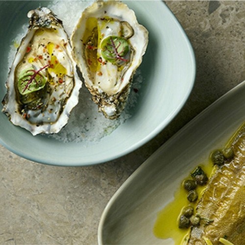 PLATE UPSTANDING EDGE DIAM. 21CM. STONECAST CANVAS NATURAL CHURCHILL