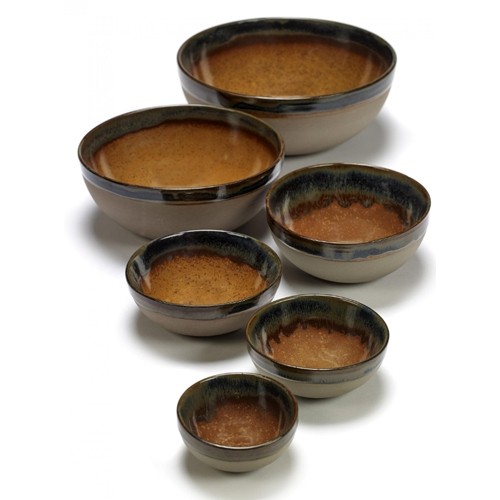 Serveerkom diam. 11cm. Rusty brown Surface by Sergio Herman Serax