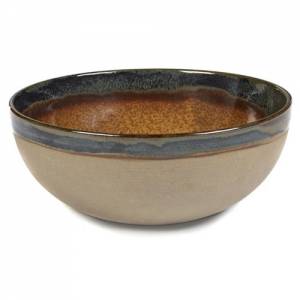 Serveerkom diam. 23,5cm. Rusty brown Surface by Sergio Herman Serax