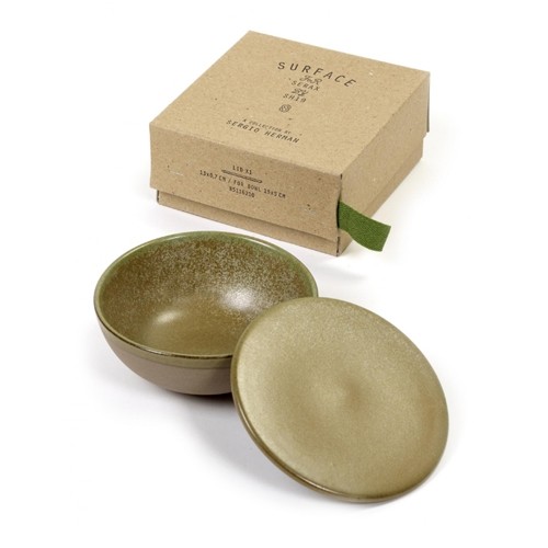 Serveerkom en deksel diam. 13cm. camo green Surface by Sergio Herman Serax