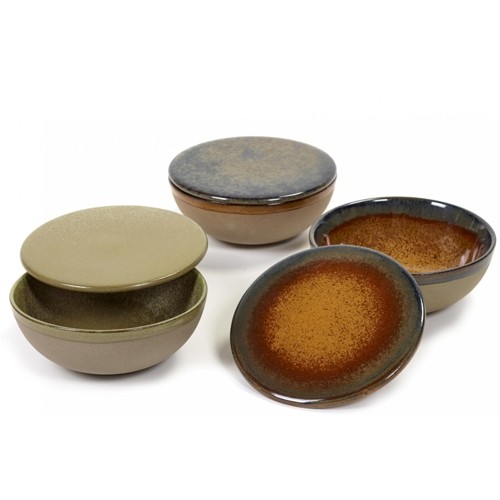 Serveerkom en deksel diam. 13cm. camo green Surface by Sergio Herman Serax