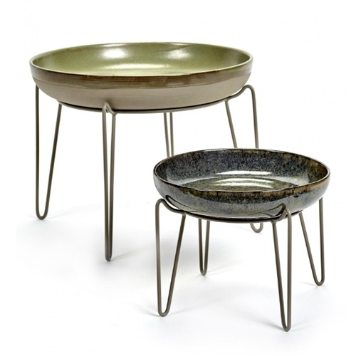 STANDARD FRUITS DE MER COLOR DIAM. 24CM. H. 15CM. TAUPE SURFACE BY SERGIO HERMAN SERAX