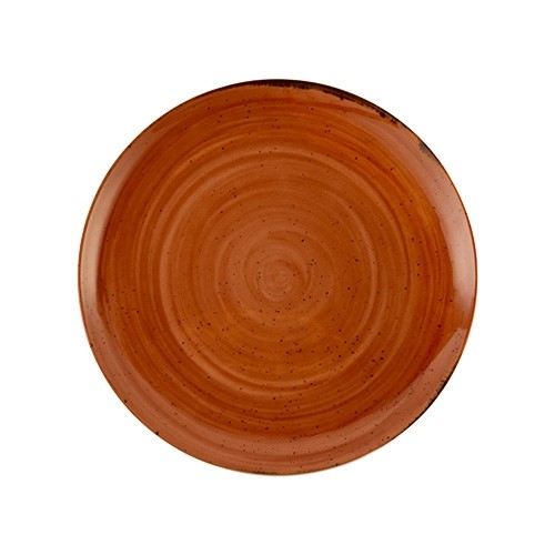 Coupebord l diam. 28cm. Saturno Nature kleur sprinkled brown