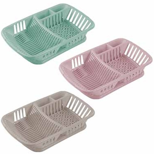 Afdruiprek kleur assorti afm. 52x32,5x11cm. kunststof