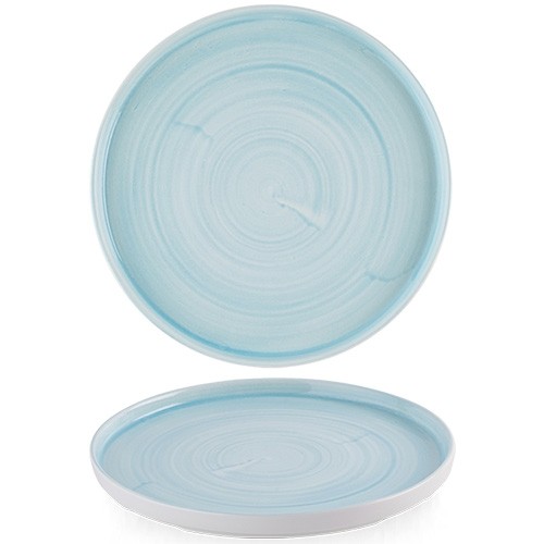 Bord opstaande rand diam. 28cm. Stonecast Canvas Breeze Churchill