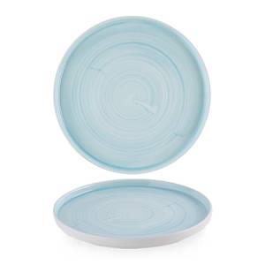 PLATTE AUFSTEHENDE KANTE DURCHM. 26CM. STONECAST CANVAS BREEZE CHURCHILL