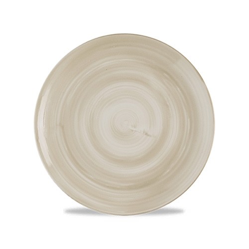 COUPE-TELLER FLACH DURCHM. 22CM. STONECAST-LEINWAND NATURAL CHURCHILL