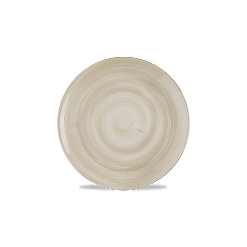 PLAQUE COUPE PLATE DIAM. 17CM. TOILE STONECAST NATUREL CHURCHILL