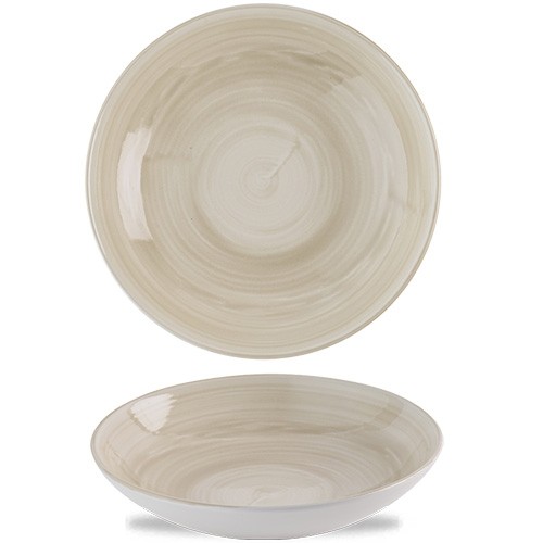 COUPE-TELLER TIEFER DURCHM. 25CM. STONECAST-LEINWAND NATURAL CHURCHILL