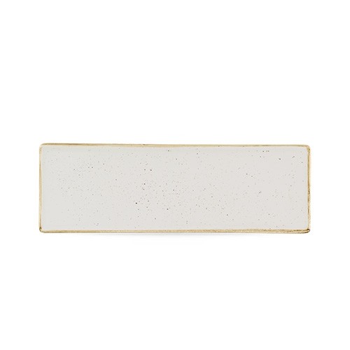 PLAQUE TAILLE RECTANGULAIRE. 30X9CM. CHURCHILL BLANC D'ORGE STONECAST