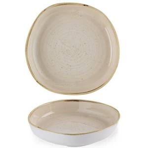 Bord opstaande rand diam. 23cm. hgt. 4,5cm. Stonecast Nutmeg Cream Churchill