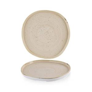 Bord opstaande rand diam. 21cm. hgt. 2cm. Stonecast Nutmeg Cream Churchill