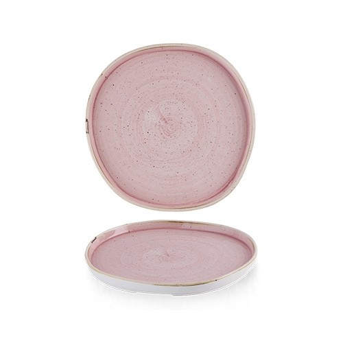 Bord opstaande rand diam. 21cm. hgt. 2cm. Stonecast Petal Pink Churchill