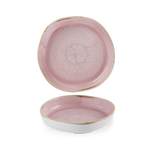 PLAQUE BORD MONTANT DIAM. 20CM. HGT. 4,5 cm. CHURCHILL ROSE PÉTALE STONECAST