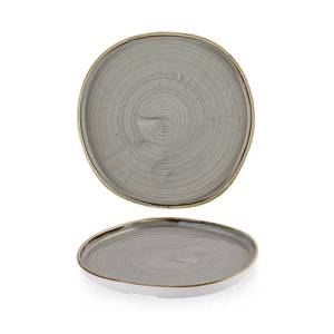 Bord opstaande rand diam. 21cm. hgt. 2cm. Stonecast Peppercorn Grey Churchill