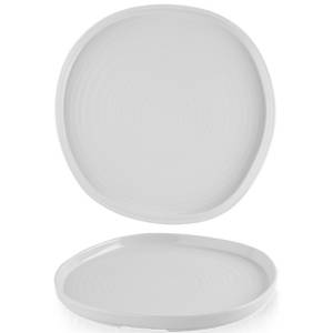 Bord opstaande rand diam. 26cm. hgt. 2cm. Chefs Plates White Churchill
