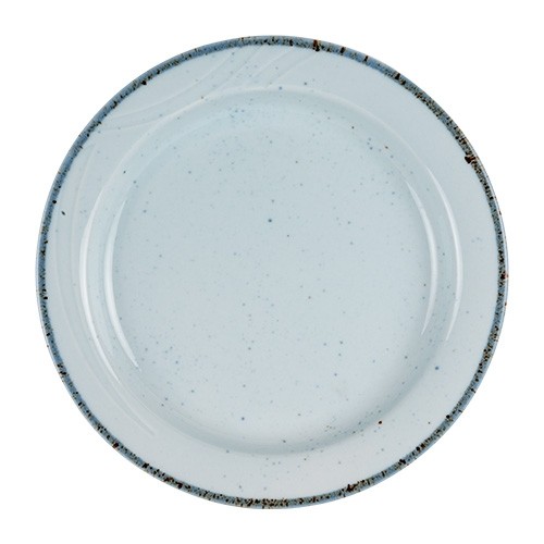 PLAQUE PLATE DIAM. 25,5 cm. MOODS JOYEUSE COULEUR BLEU NOVA