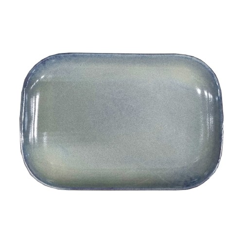 TELLER RECHTECKIG KAITØ STEINZEUG ABM. 29X19,5CM. FARBE Schieferseide