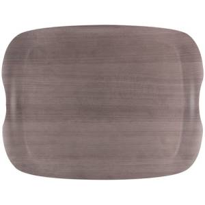 ANTI-SLIP TRAY DIM. 43X33CM. GRAY WOOD CRAFT TRAY ROLTEX