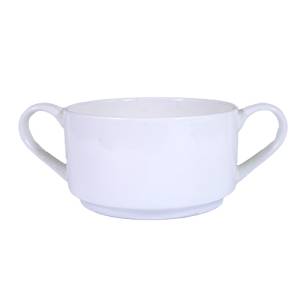 Soepkop 2/oren Elegance Stapelbaar inh. 25cl. Nobel Fine Bone China