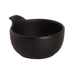 SKALIERDURCHM. 10CM. MIT LIPPEN-UNIVERSUM SCHWARZES MAASTRICHT-PORZELLAN