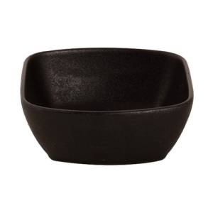 Schaal afm. 14x14,5cm. Universe zwart Maastricht Porselein