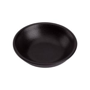 Theetip diam. 9cm. Universe zwart Maastricht Porselein