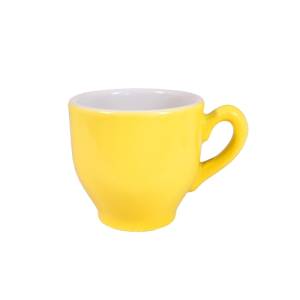 Koffiekop inh. 14cl. Pisa kleur geel Nova