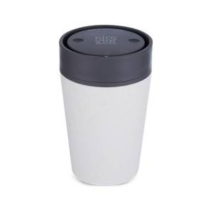 TASSE À BOIRE CAPACITÉ DE LA TASSE CIRCULAIRE 227ML. CRÈME &amp; GRIS TEMPÊTE