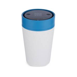 TASSE À BOIRE CAPACITÉ DE LA TASSE CIRCULAIRE 227ML. CRÈME &amp; BLEU PACIFIQUE