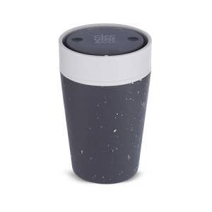 Drinkbeker circulare cup inh. 227ml. Black & Pebble White